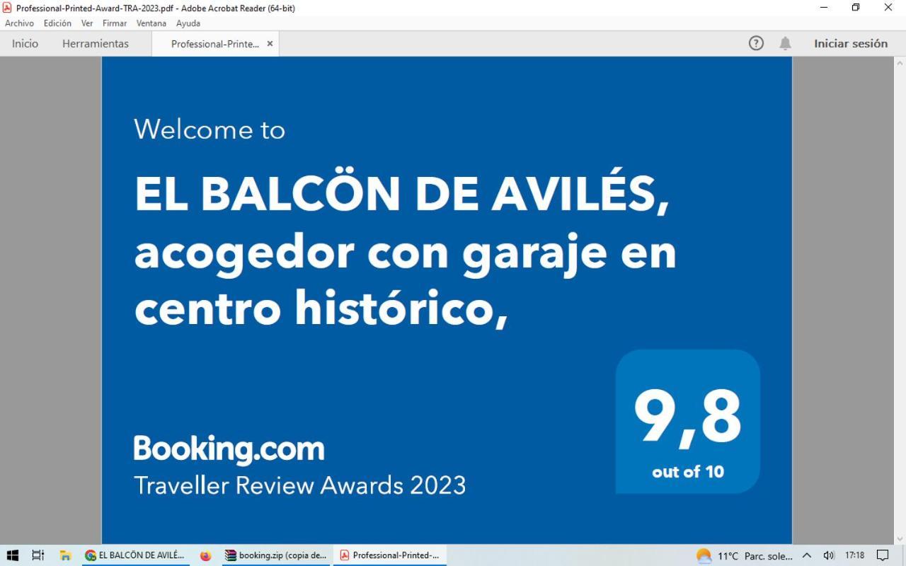 El Balcoen De Aviles, Acogedor Con Garaje En Centro Historico, Exterior photo